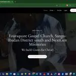 Website Design 6 Foursqurae Gospel church sango ibadan youth and nextgen